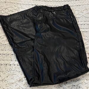 SHEIN Men's Shiny Black Pants